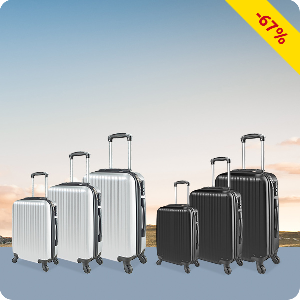 Kofferset «Lugano», schwarz