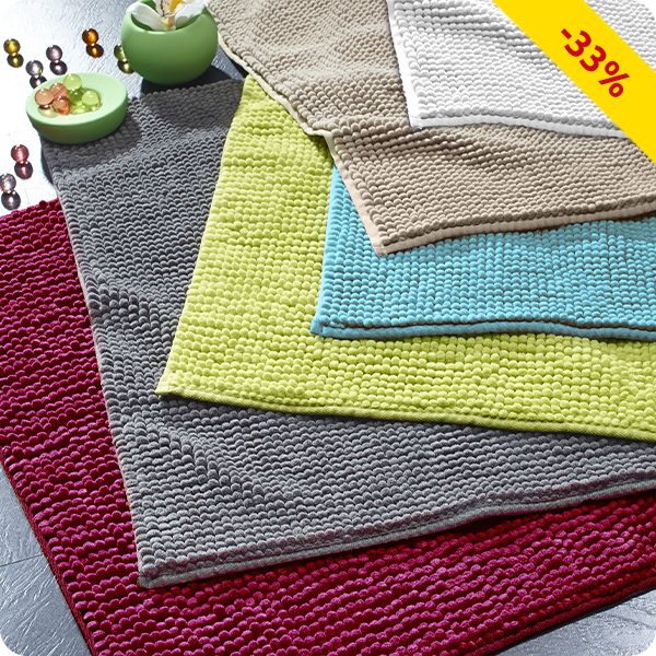 Badteppich aus weichem Schlingenfrottee, anthrazit