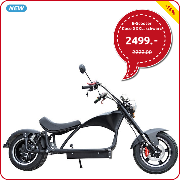 E-Scooter Coco XXXL, schwarz