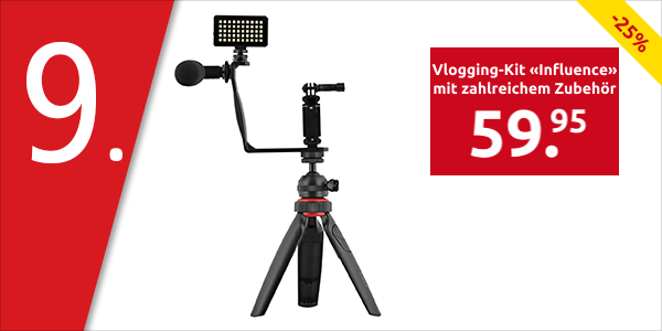 Vlogging-Kit «Influence», mit zahlreichem Zubehör