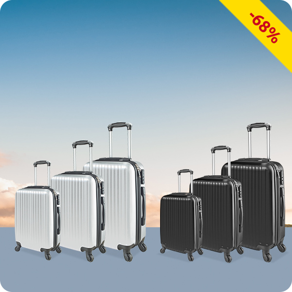 Kofferset «Lugano», hellgrau