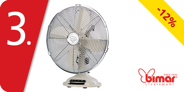 Bimar Ventilator für den Tisch «VTM33», 3 Geschwindigkeiten, H 30 cm