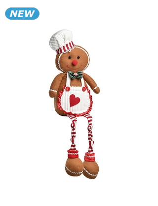 Lebkuchenfigur «Gingerbread», beschwert, H 42 cm