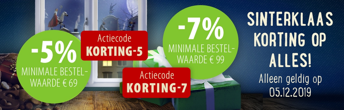 5% korting op alles via de App