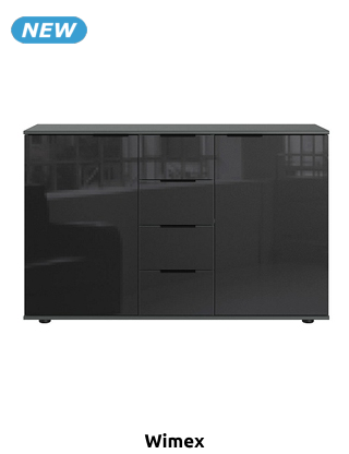 wimex Kommode «Saigon», B 130 x H 83 x T 41 cm, anthrazit