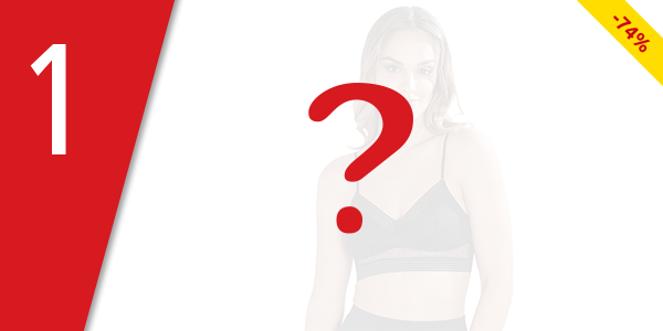 BH aus gepunkteter Spitze mit elastischen Streifen, schwarz