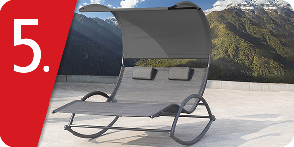 Schaukelliege «Jolly», grau