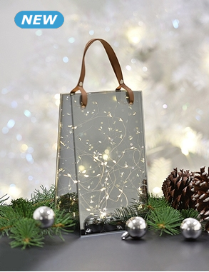 Dekoration LED «Smoky Glass Bag», Rauchglas