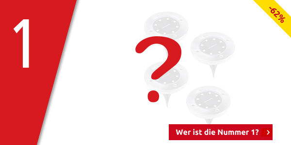 Solarlampen LED-Scheiben, 4 Stück