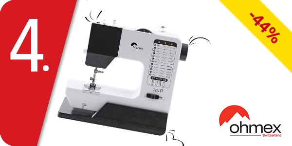Ohmex Nähmaschine «3800», Verlängerungstisch, 38 Stiche