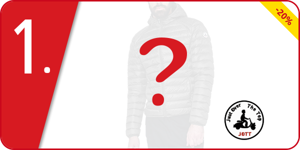 JOTT Herrendaunenjacke «Nico» mit Kapuze, anthrazit