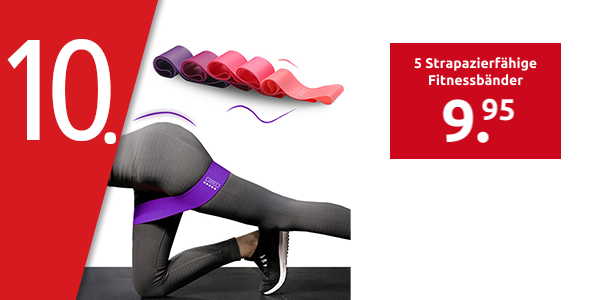 5 Strapazierfähige Fitnessbänder, 5 Widerstandsstufen