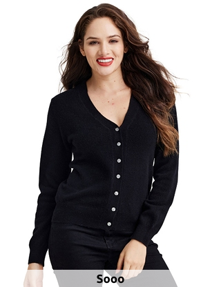 Strickjacke «Amore», cognac