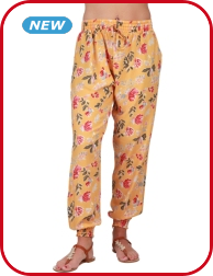 Leichte Sommerhose, gelb