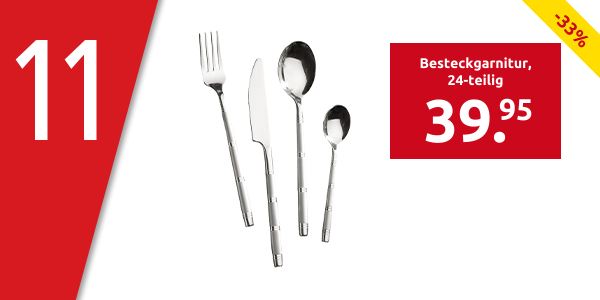 Besteckgarnitur «New Bamboo», 24-teilig