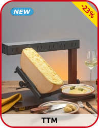 Raclette-Gerät mit abnehmbarem Arm