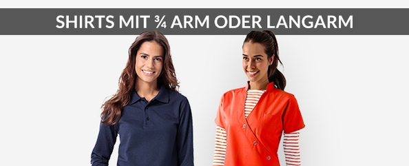 3/4 Arm oder Langarm Shirts