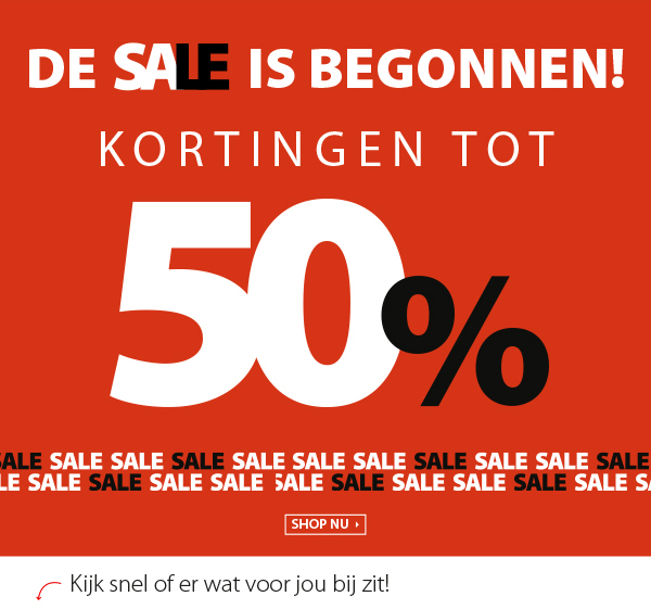 De SALE is begonnen!