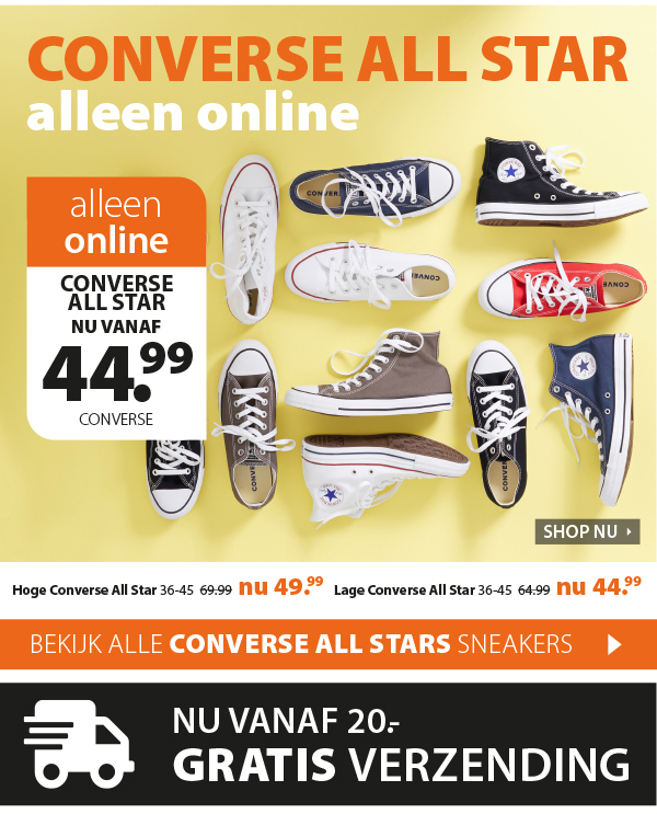 Bekijk onze Converse All Star sneakers!