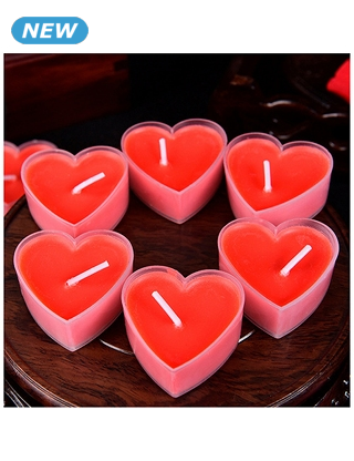 Kerzen «Herz», 9 Stück