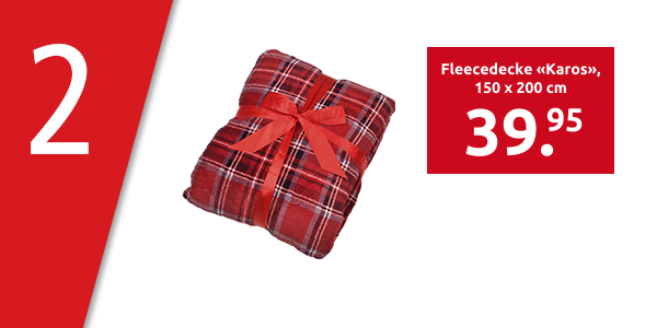 Fleecedecke «Karos», 150 x 200 cm