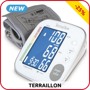Terraillon Arm-Blutdruckmessgerät, für 2 Benutzer