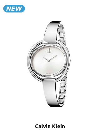 CALVIN KLEIN, Damenuhr, silberfarben