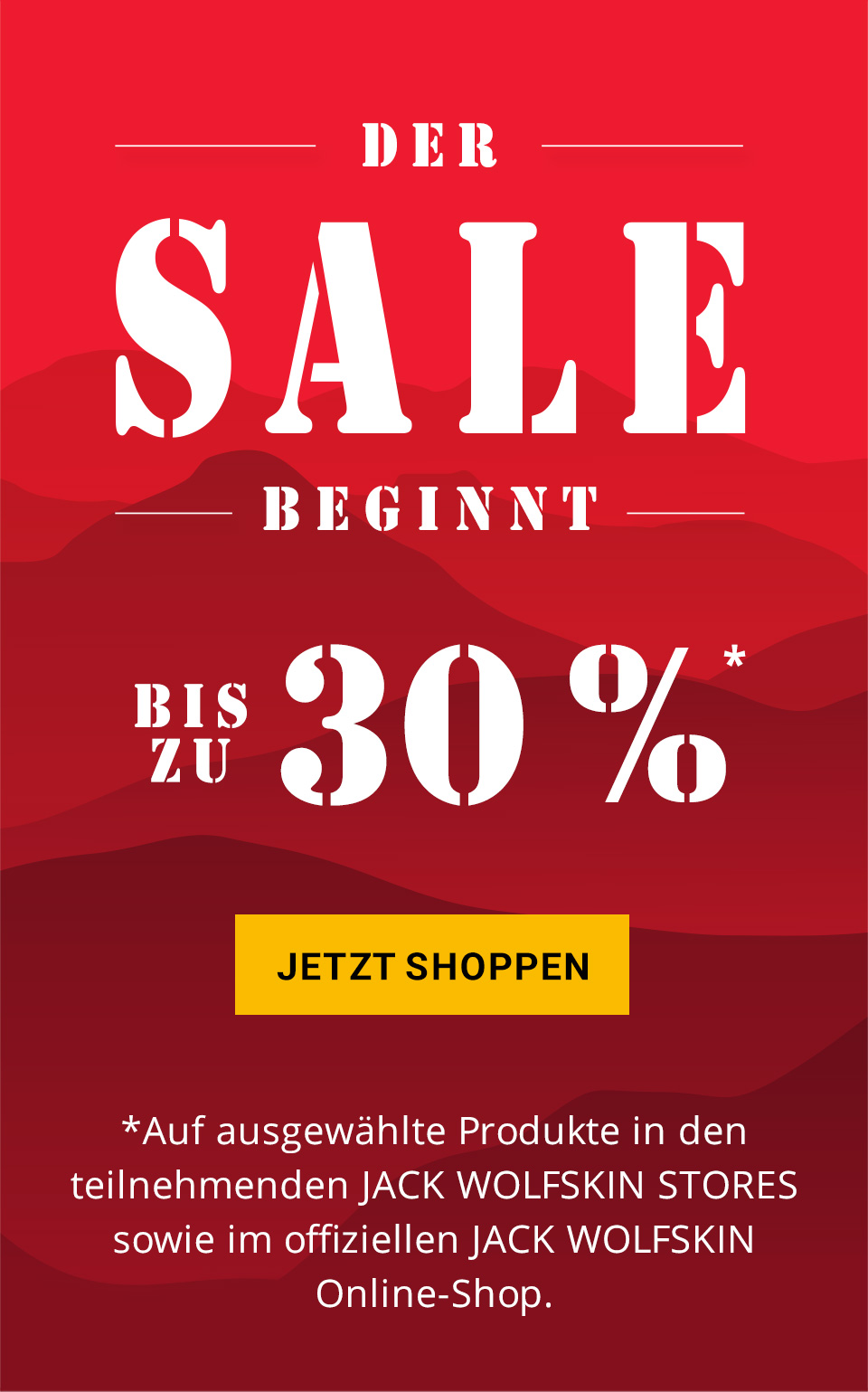 Der Sale beginnt