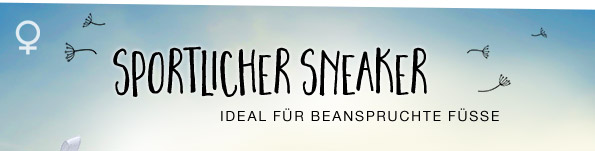 SPORTLICHER SNEAKER - IDEAL FÜR BEANSPRUCHTE FÜSSE