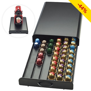Nespresso Kapselschublade für 60 Stück, schwarz
