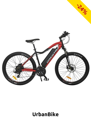 UrbanBike Elektrovelo «Dakota», 160 km, 25 km/h, 38 kg