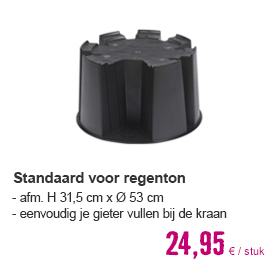 Standaard voor regenton