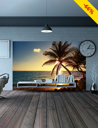 Deko-Tapete «Strand», 180 x 300 cm