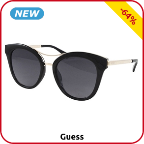 Guess Damensonnenbrille, schwarz/goldfarben