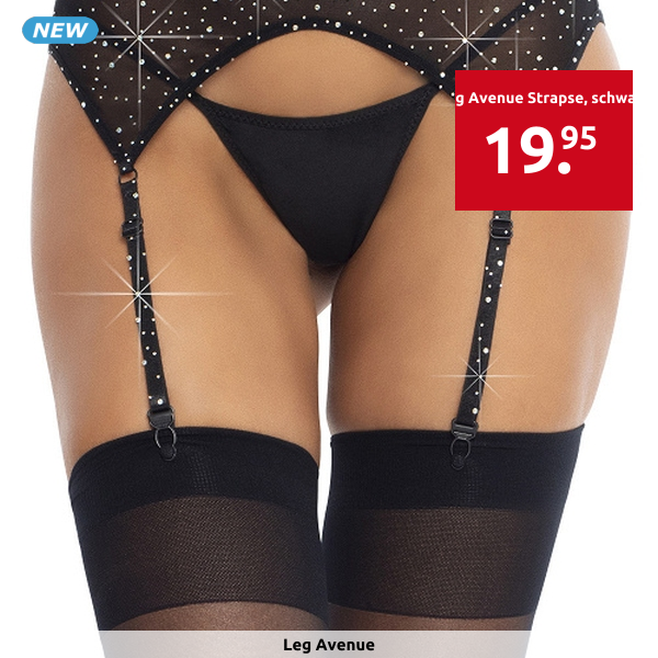 Leg Avenue Strapse, schwarz