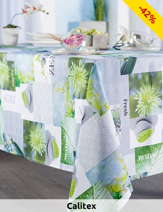 Calitex Tischdecke «Zen», 150 x 240 cm, fleckenabweisend