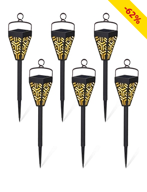Solarlampe «Lanta», 6 Stück, mit Erdspiess