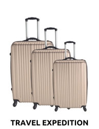 TRAVEL EXPEDITION Kofferset «Locarno», 3-teilig, H 57/67/77 cm, light, champagne