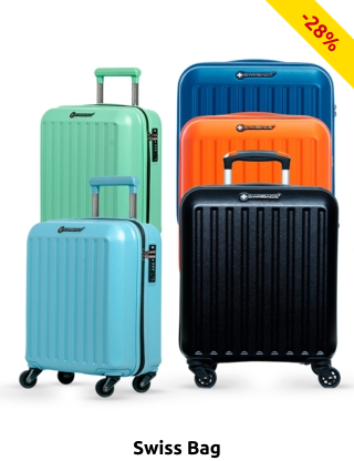 Swiss Bag Koffer «Trolley Cabine Easyjet», H 36 cm, 32 l, light, hellblau