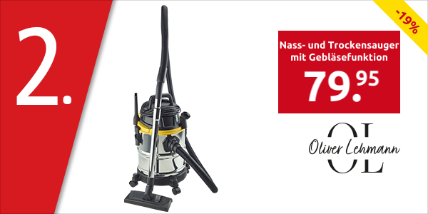 Oliver Lehmann Nass- und Trockensauger mit Gebläsefunktion