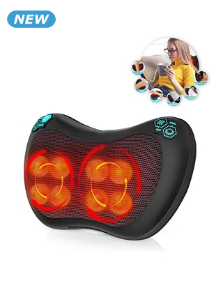 Heizmassagekissen, 8 Köpfe, 3 Geschwindigkeiten