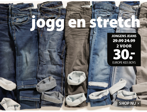 Jongens jeans 2 voor 30 euro!