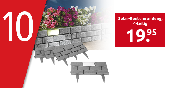 Solar-Beetumrandung, 4-teilig