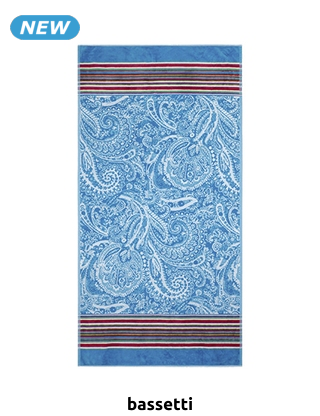 Bassetti Badetuch «Noto», 90 x 180 cm, türkis