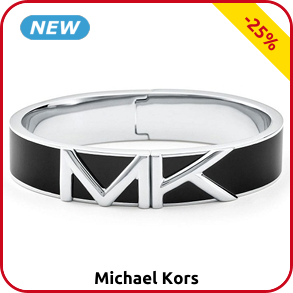 Michael Kors Armband «Mott », schwarz/silberfarben