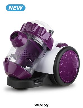 wëasy Beutelloser Staubsauger «WS10» schwarz/weiss/lila, 2,4 kg