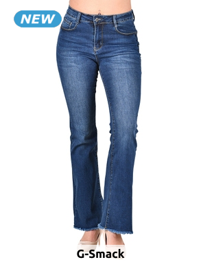 G-Smack Schlaghosen-Jeans Push-up, blau