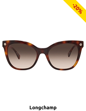 Longchamp Damensonnenbrille, braun gesprenkelt