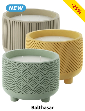 Balthasar Topfkerze, Ø14,8 cm, wassergrün