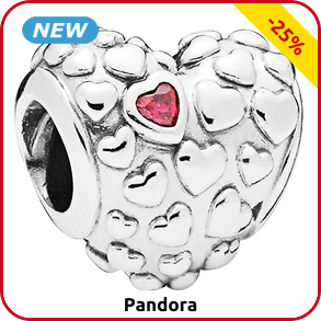 Pandora Schmuckstück «Heart Mom», Silber